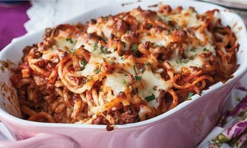 Cheesy Bolognese Bake